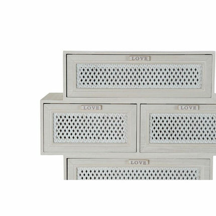 Schubladenschrank DKD Home Decor Holz Weiß (60 x 32,5 x 84 cm)