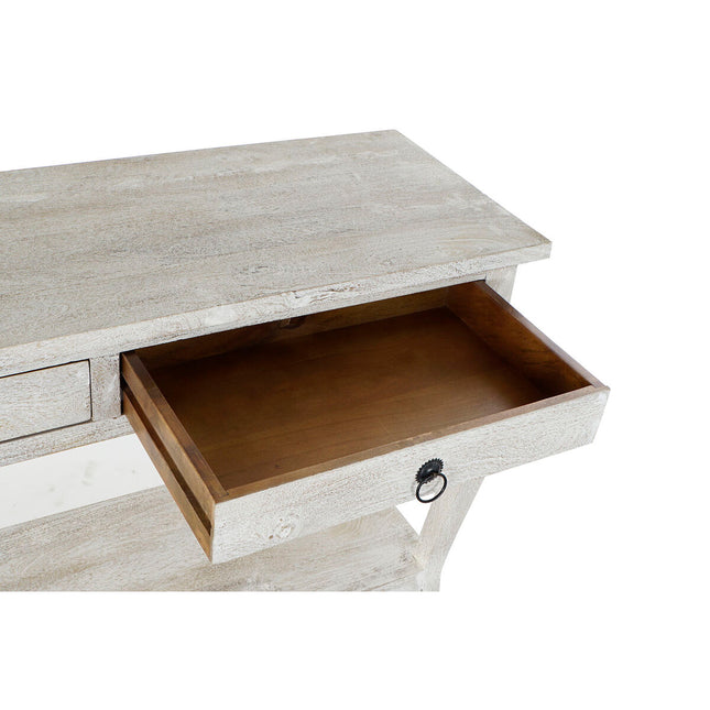 Beistelltisch DKD Home Decor 8424001892037 115 x 38 x 76 cm Holz Weiß Mango-Holz