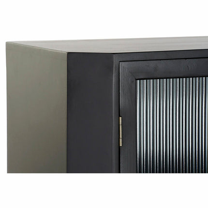 Anrichte DKD Home Decor   Schwarz Kristall Gold Holz MDF (120 x 38 x 100 cm)