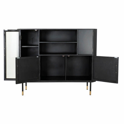 Anrichte DKD Home Decor   Schwarz Kristall Gold Holz MDF (120 x 38 x 100 cm)