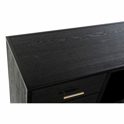 Anrichte DKD Home Decor Schwarz Kristall MDF