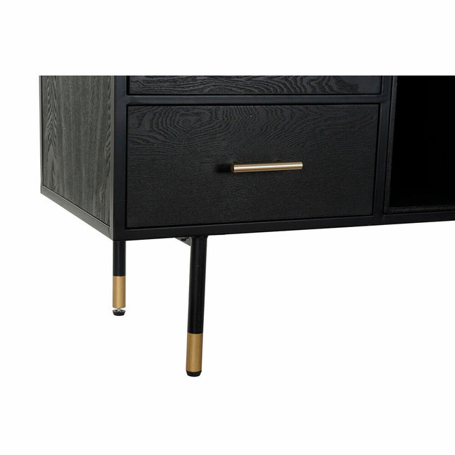 Anrichte DKD Home Decor Schwarz Kristall MDF