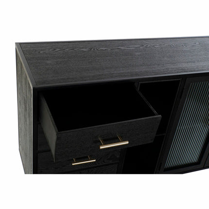 Anrichte DKD Home Decor Schwarz Kristall MDF