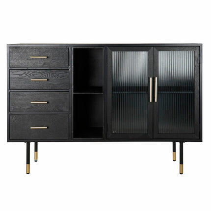 Anrichte DKD Home Decor Schwarz Kristall MDF