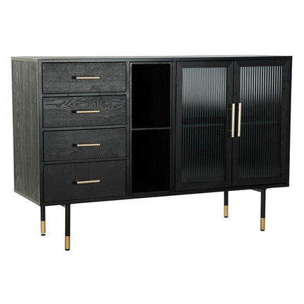 Anrichte DKD Home Decor Schwarz Kristall MDF