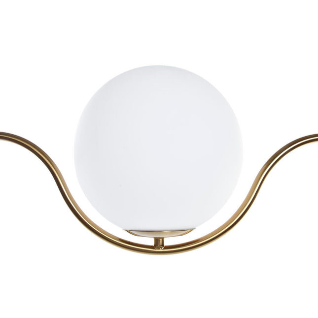Deckenlampe DKD Home Decor Kristall Gold Metall Weiß 220 W (100 x 20 x 25 cm)