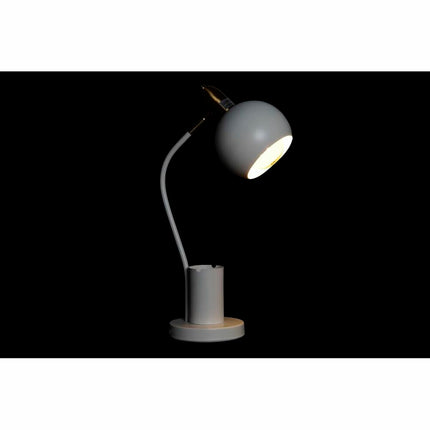 Tischlampe DKD Home Decor Gold Metall Weiß 220 V 50 W (27 x 15 x 50 cm)