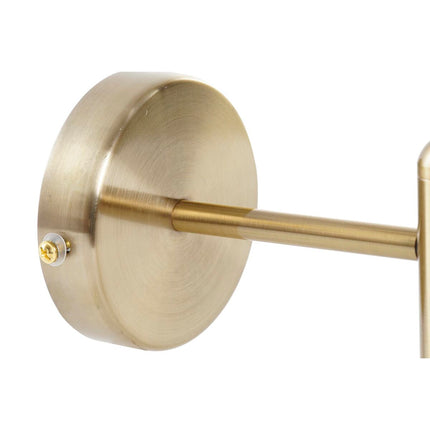 Wandleuchte DKD Home Decor Kristall Gold Metall Aluminium 220 V 50 W (15 x 15 x 30 cm)