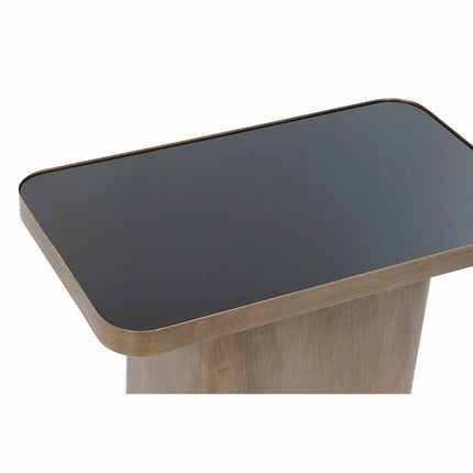 Beistelltisch DKD Home Decor Kristall Schwarz Metall Kupfer (60 x 35,5 x 50 cm)