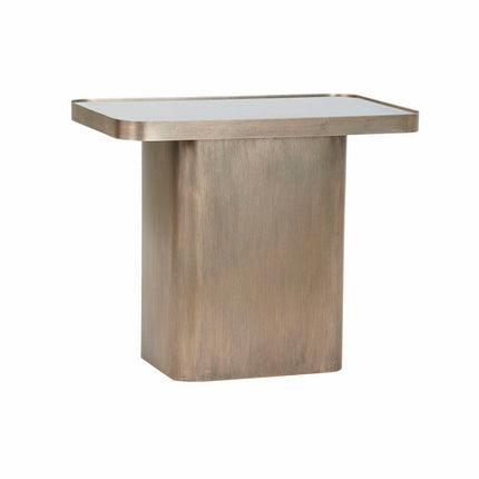Beistelltisch DKD Home Decor Kristall Schwarz Metall Kupfer (60 x 35,5 x 50 cm)