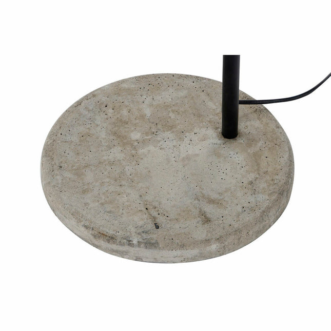 Stehlampe DKD Home Decor Schwarz Grau Metall Zement Rattan 60 W (45 x 72 x 165 cm)
