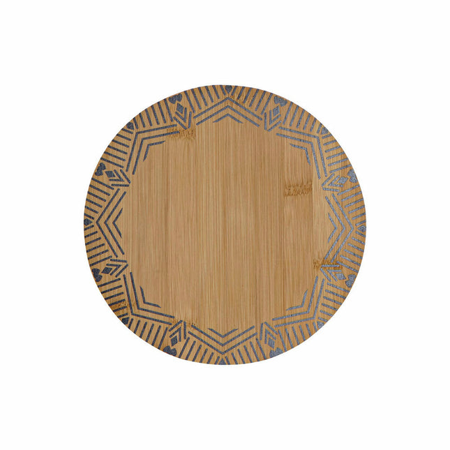 Untersetzer DKD Home Decor natürlich Schwarz Bambus (20 x 20 x 1 cm)