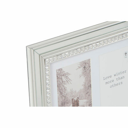 Fotorahmen DKD Home Decor Luxury 46,5 x 2 x 28,5 cm Kristall Silberfarben Gold polystyrol Traditionell (2 Stück)