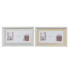 Fotorahmen DKD Home Decor 47 x 2 x 29 cm Kristall Silberfarben Gold polystyrol Traditionell (2 Stück)