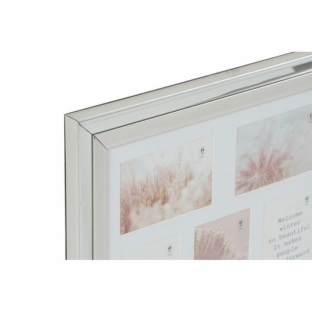 Fotorahmen DKD Home Decor 47 x 2 x 40 cm Kristall Silberfarben Gold polystyrol Traditionell (2 Stück)