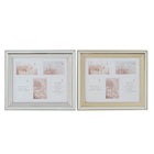 Fotorahmen DKD Home Decor 47 x 2 x 40 cm Kristall Silberfarben Gold polystyrol Traditionell (2 Stück)
