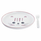 Kindergeschirr-Set DKD Home Decor Katze