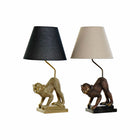Tischlampe DKD Home Decor 32,5 x 30 x 60 cm Schwarz Beige Gold Metall Harz 220 V 50 W (2 Stück)