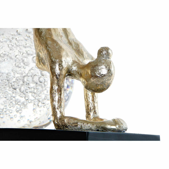 Deko-Figur DKD Home Decor Kristall Gold Harz Yoga Moderne (23 x 12 x 32 cm)