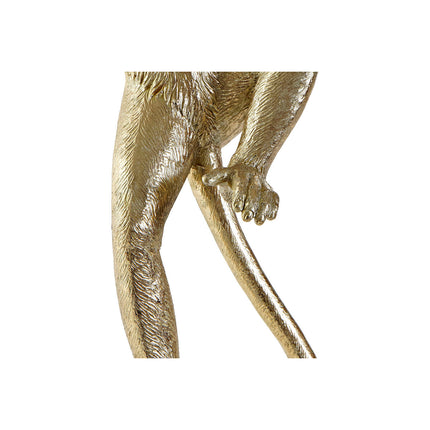 Deko-Figur DKD Home Decor Affe Gold Harz Kolonial (14 x 15 x 55 cm)