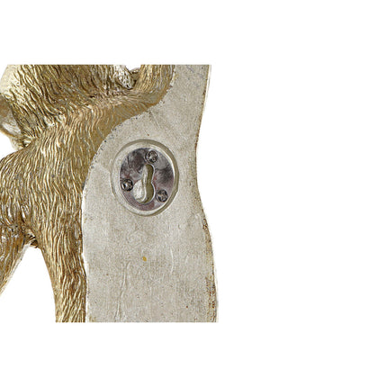 Deko-Figur DKD Home Decor Affe Gold Harz Kolonial (14 x 15 x 55 cm)