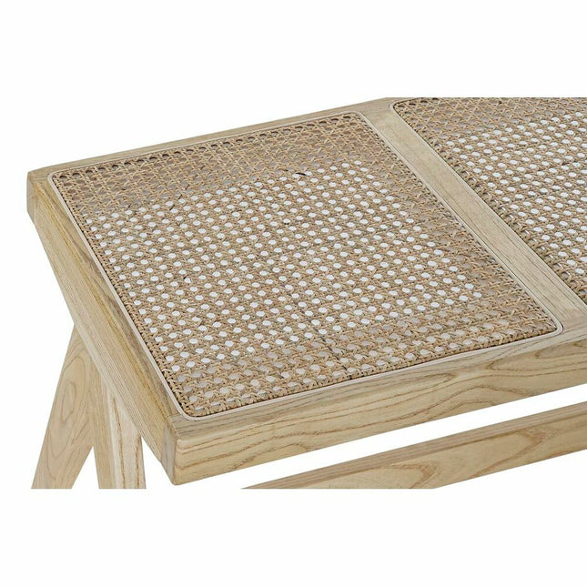 Bettfußbank DKD Home Decor natürlich Rattan Ulme (118 x 42 x 46 cm)