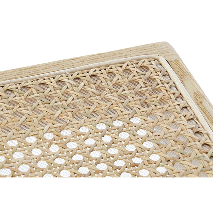 Bettfußbank DKD Home Decor natürlich Rattan Ulme (118 x 42 x 46 cm)