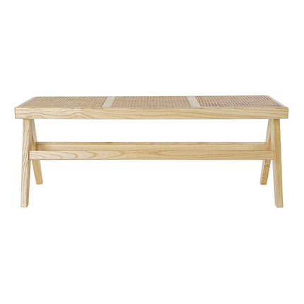 Bettfußbank DKD Home Decor natürlich Rattan Ulme (118 x 42 x 46 cm)