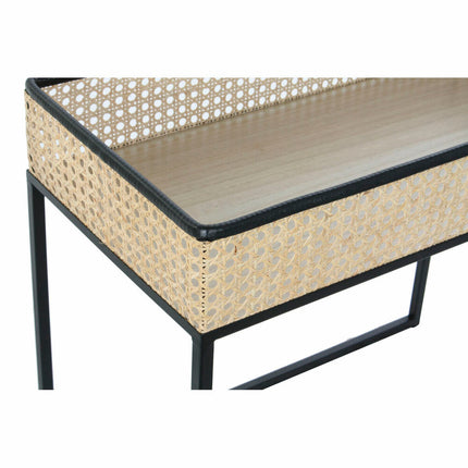 2nd-Set Tischchen DKD Home Decor Metall Rattan (60 x 30 x 50 cm)