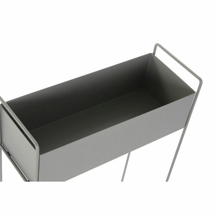 Blumentopfset DKD Home Decor 57 x 20 x 74 cm Grau Metall Loft (2 Stück)
