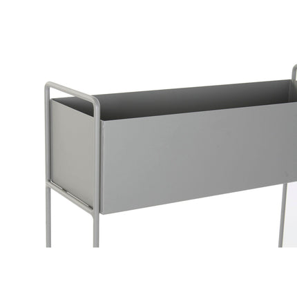 Blumentopfset DKD Home Decor 57 x 20 x 74 cm Grau Metall Loft (2 Stück)