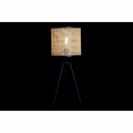 Tischlampe DKD Home Decor natürlich Schwarz 220 V 50 W (25 x 25 x 63 cm)
