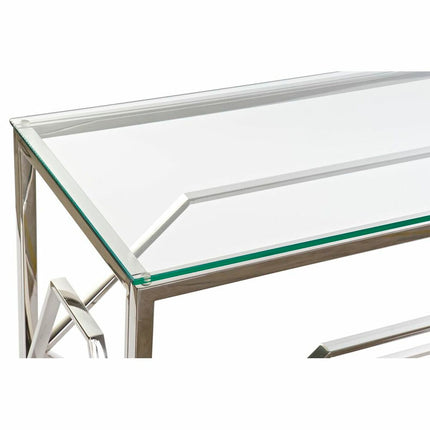 Konsole DKD Home Decor Kristall Silberfarben Edelstahl (120 x 40 x 78 cm)