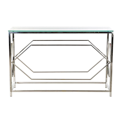 Konsole DKD Home Decor Kristall Silberfarben Edelstahl (120 x 40 x 78 cm)