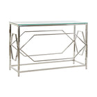 Konsole DKD Home Decor Kristall Silberfarben Edelstahl (120 x 40 x 78 cm)