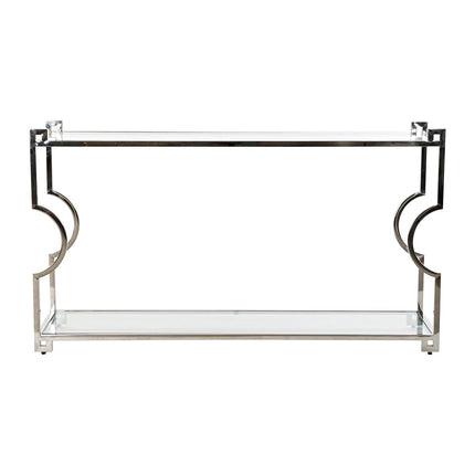 Konsole DKD Home Decor 140 x 40 x 78 cm Kristall Silberfarben Edelstahl