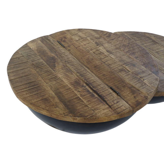 Tischdekoration DKD Home Decor 114 x 76 x 33 cm Metall Holz Aluminium