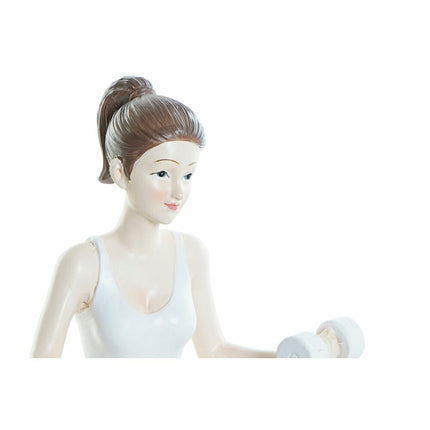 Deko-Figur DKD Home Decor 20 x 8 x 16,5 cm Scandi Rosa Yoga