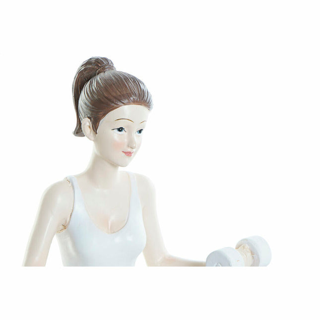 Deko-Figur DKD Home Decor 20 x 8 x 16,5 cm Scandi Rosa Yoga
