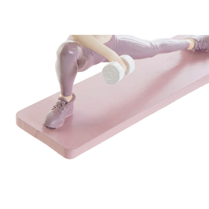 Deko-Figur DKD Home Decor 20 x 8 x 16,5 cm Scandi Rosa Yoga