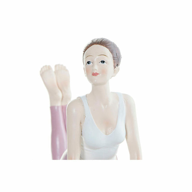 Deko-Figur DKD Home Decor 16 x 6 x 13 cm Scandi Rosa Yoga