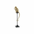 Deko-Figur DKD Home Decor 13 x 9 x 45,5 cm Schwarz Gold Kolonial Affe