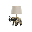 Deko-Figur DKD Home Decor Elefant Beige Gold Polycarbonat Harz Kolonial (41 x 33 x 53 cm)