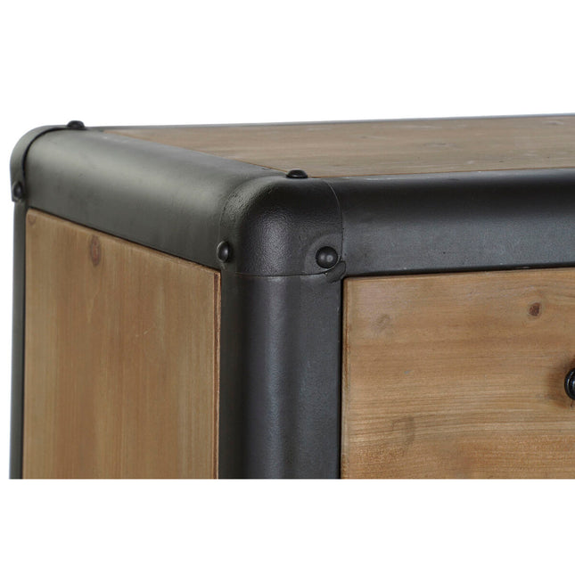 Schubladenschrank DKD Home Decor Tanne Metall (129 x 42 x 79 cm)