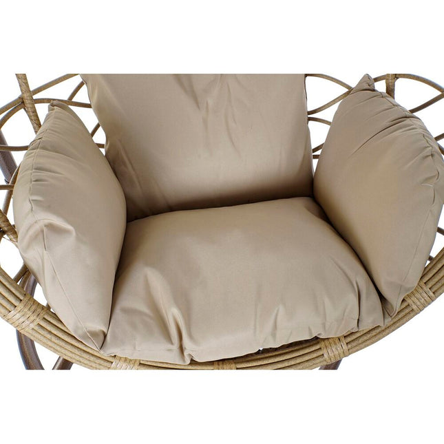 Hängender Gartenstuhl DKD Home Decor Braun 90 x 70 x 110 cm 100 x 70 x 125 cm Beige Synthetischer Rattan Aluminium Hellbraun (10