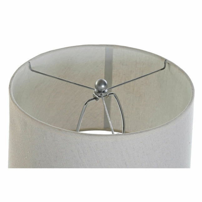 Tischlampe DKD Home Decor Porzellan Beige Blau Polyester (35 x 35 x 57 cm)
