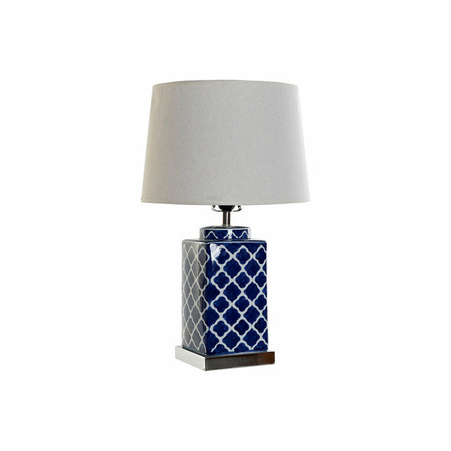 Tischlampe DKD Home Decor 35 x 35 x 57 cm Porzellan Blau Weiß 220 V 60 W