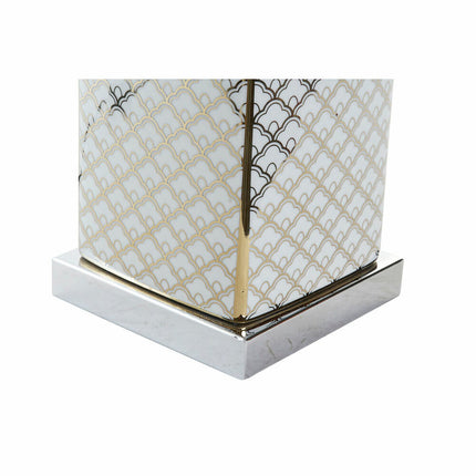 Tischlampe DKD Home Decor Porzellan Gold Weiß 220 V 50 W (35 x 35 x 57 cm)