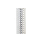 Vase DKD Home Decor Porzellan Silberfarben Weiß Orientalisch Geometrisch 13 x 13 x 36 cm