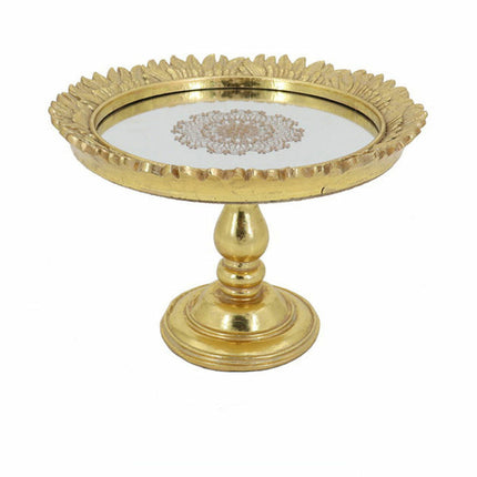 Schale DKD Home Decor 23,5 x 23,5 x 16,5 cm Spiegel Gold Harz